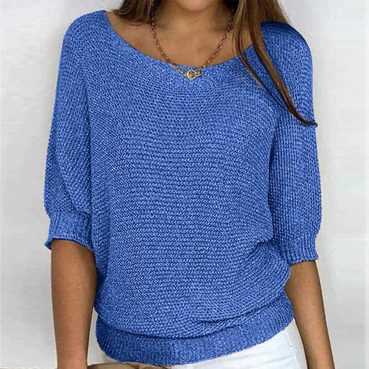 Torhild | Women's 3/4-Sleeve V-Neck Sweater