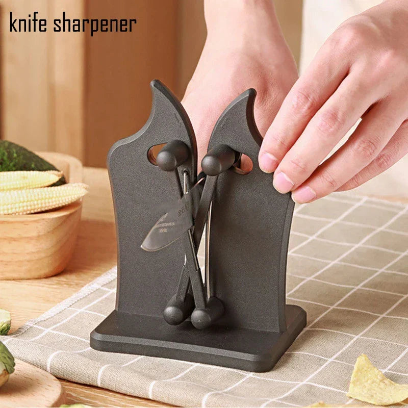 Triple-Action Knife Sharpener