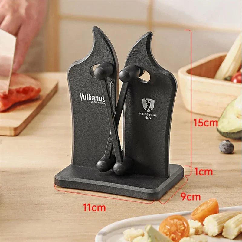 Triple-Action Knife Sharpener