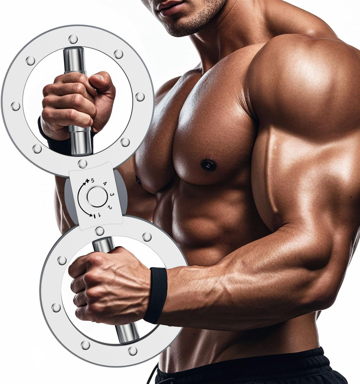 Twister Arm Exerciser with Adjustable 12LB Resistance and 360° Rotation