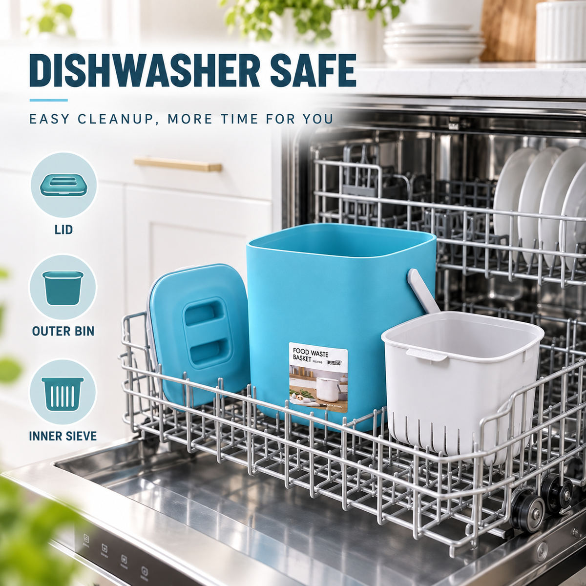Two-Tier Countertop Waste Caddy