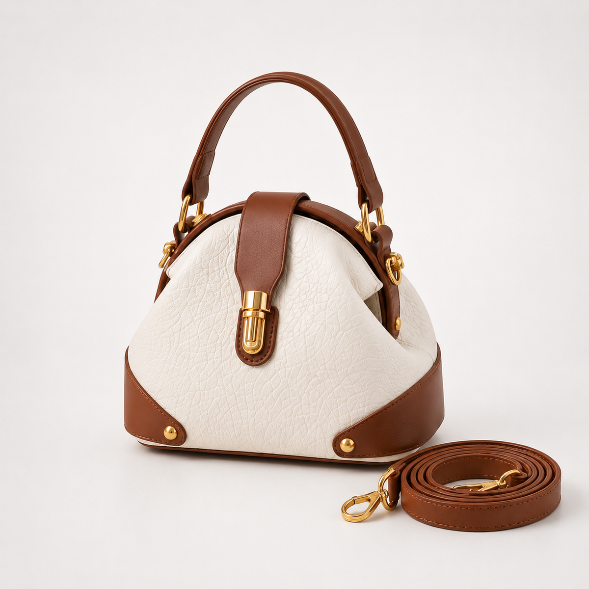 Two-Tone Day-to-Night Handbag