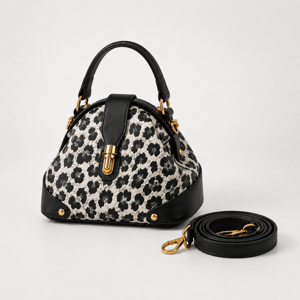 Two-Tone Day-to-Night Handbag