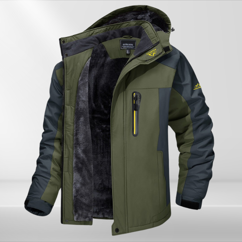 Two-Tone Hooded Outdoor Jacket - Casey