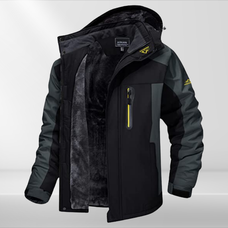 Two-Tone Hooded Outdoor Jacket - Casey