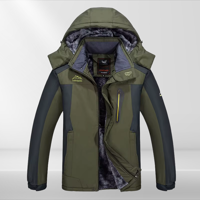 Two-Tone Hooded Outdoor Jacket - Casey