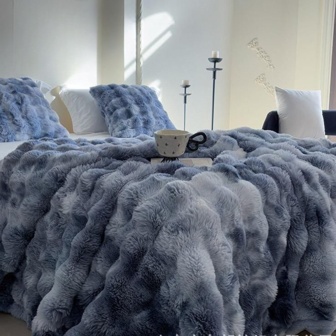 Ultra-Soft Tie-Dye Thermal Blanket – Soft Minky Fabric, Ideal for Sofa and Bed, Machine Washable