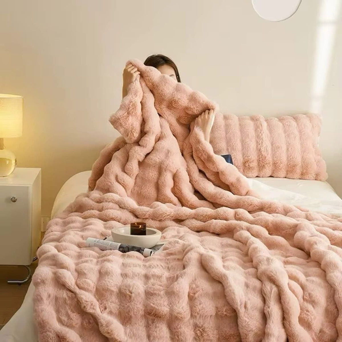 Ultra-Soft Tie-Dye Thermal Blanket – Soft Minky Fabric, Ideal for Sofa and Bed, Machine Washable