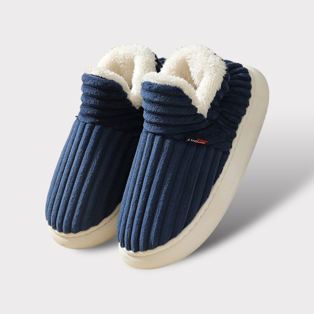 Ultra-Warm Ergonomic Slippers with Fur Lining