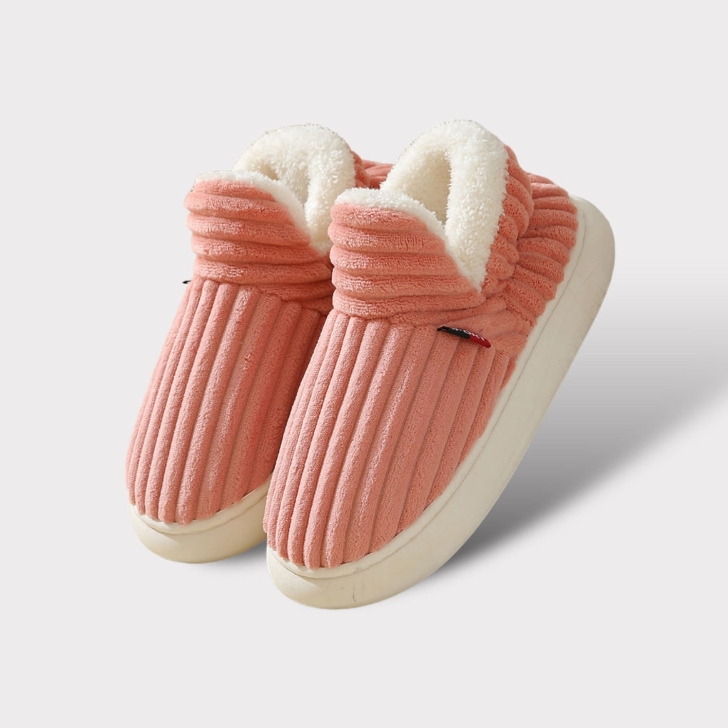 Ultra-Warm Ergonomic Slippers with Fur Lining