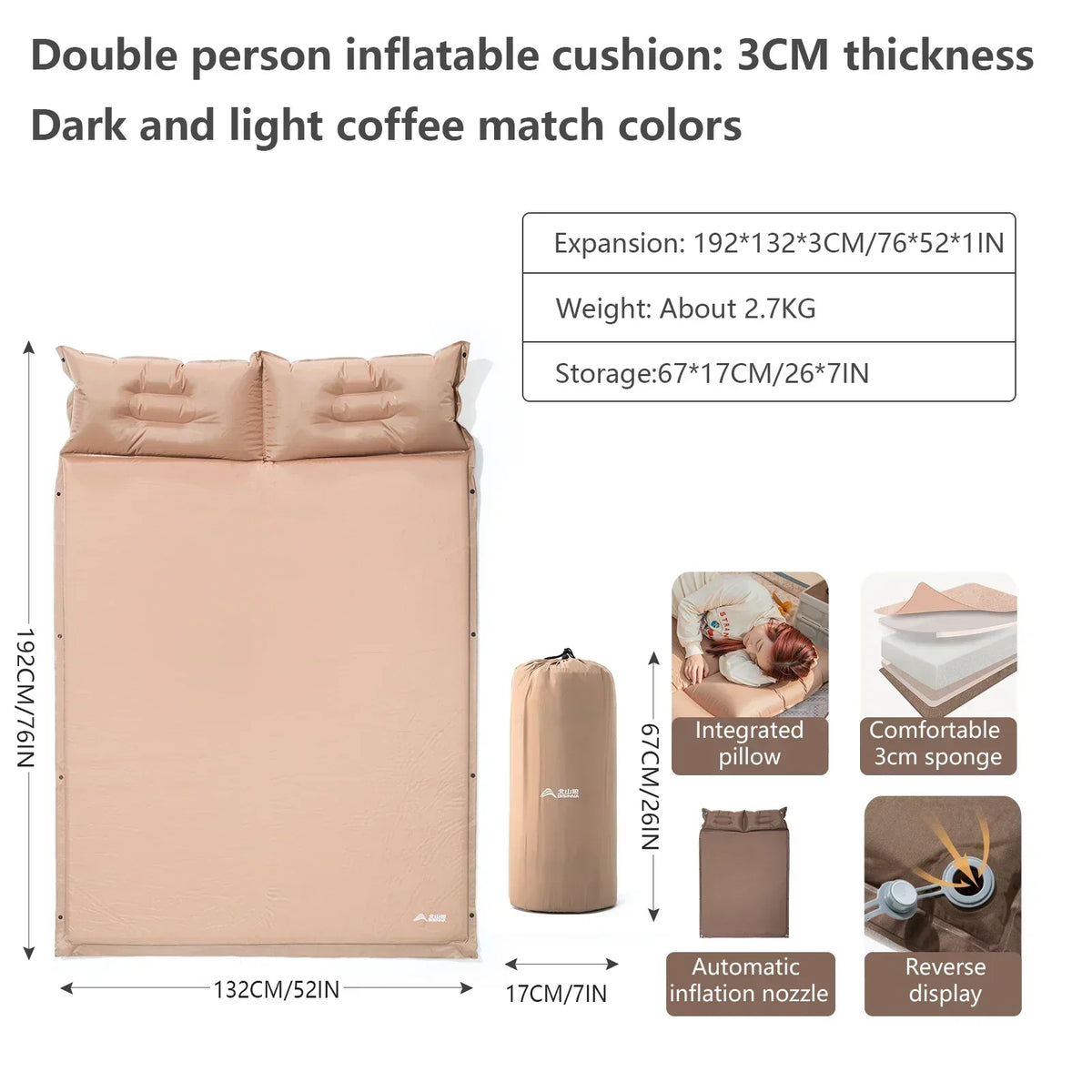 Ultralight Camping Sleeping Pad for Outdoor Adventures