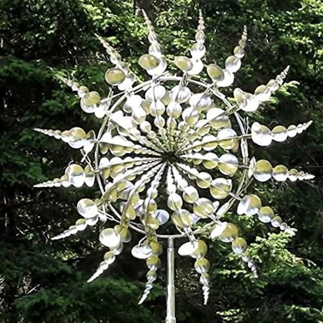 Unique and Magical Metal Windmill | Magical Kinetic Metal Sculpture