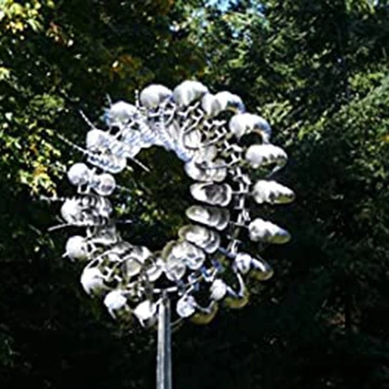 Unique and Magical Metal Windmill | Magical Kinetic Metal Sculpture