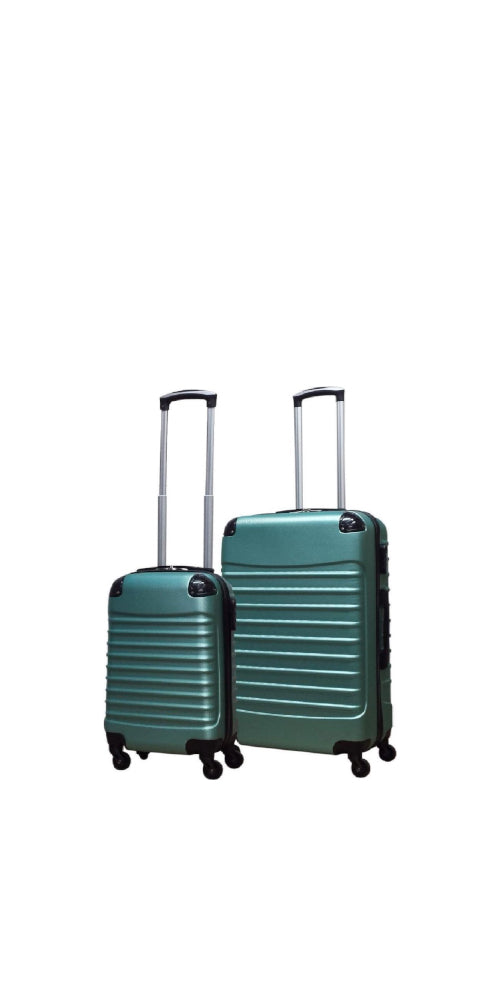 Unisex 2-Piece ABS Hardshell Luggage Set