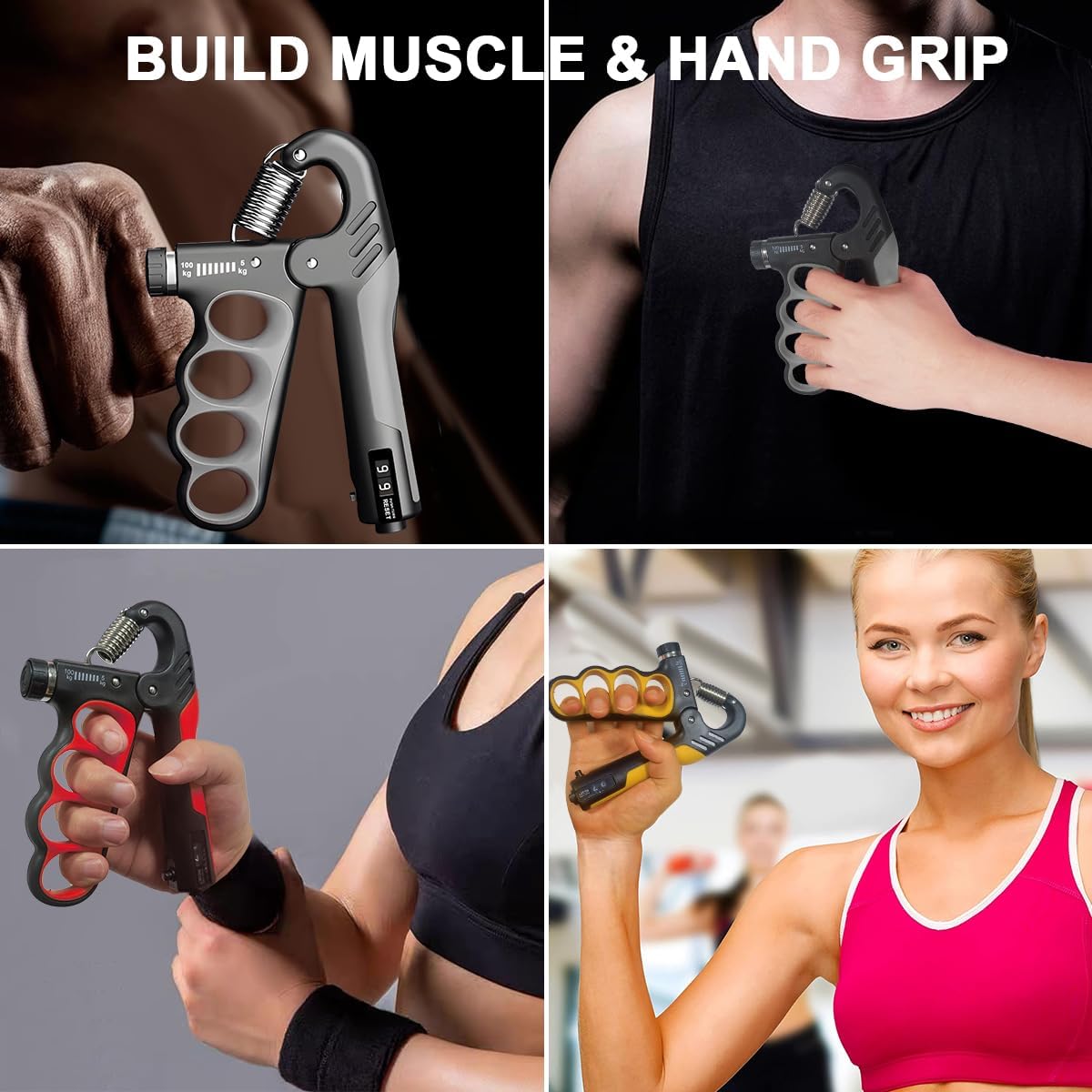 Unisex Adjustable Grip Strength Trainer for Forearm Workout