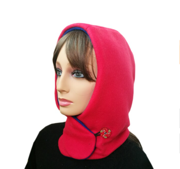 Unisex Adjustable Modern Style Hooded Scarf