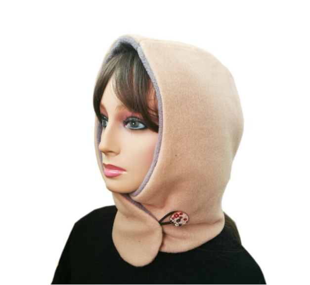 Unisex Adjustable Modern Style Hooded Scarf