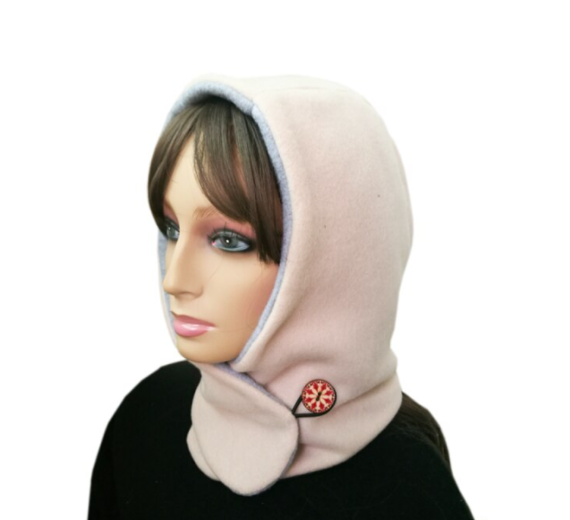 Unisex Adjustable Modern Style Hooded Scarf
