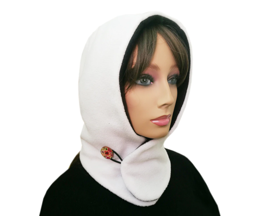 Unisex Adjustable Modern Style Hooded Scarf