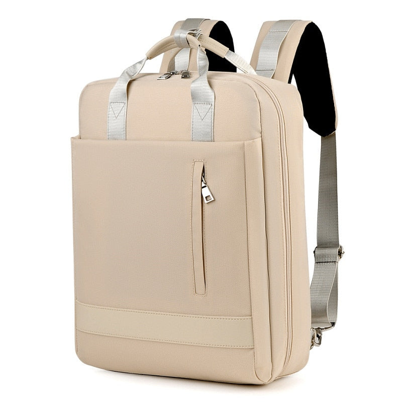 Unisex Anti-Theft Backpack with USB Charging Port and Hidden Zippers