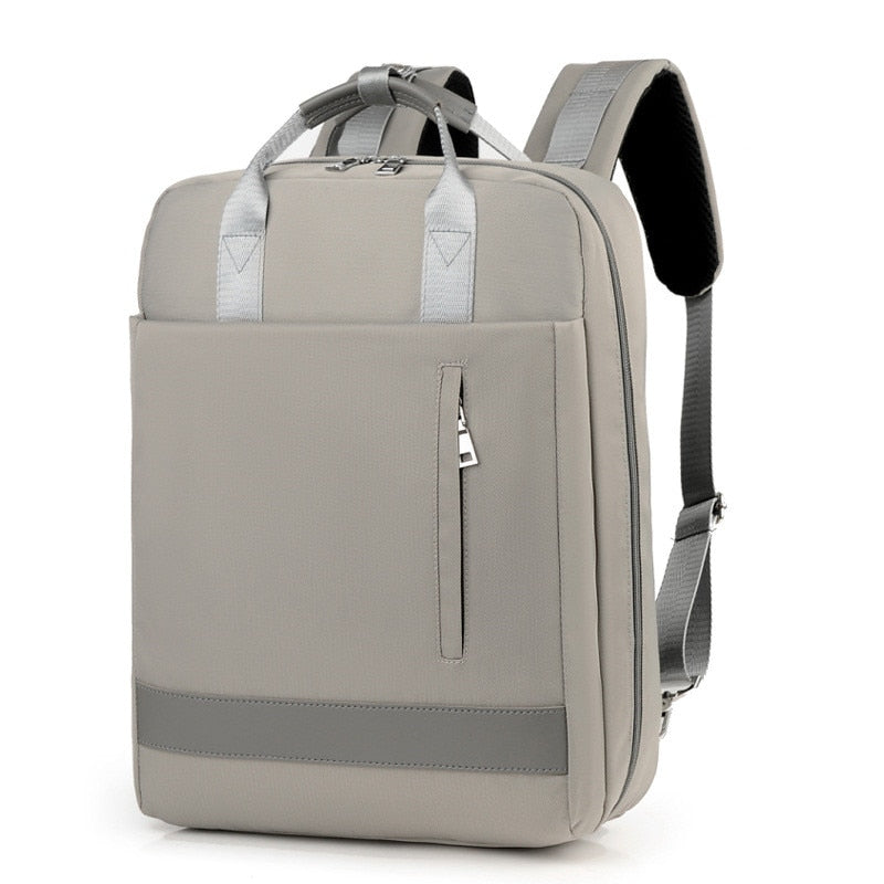 Unisex Anti-Theft Backpack with USB Charging Port and Hidden Zippers