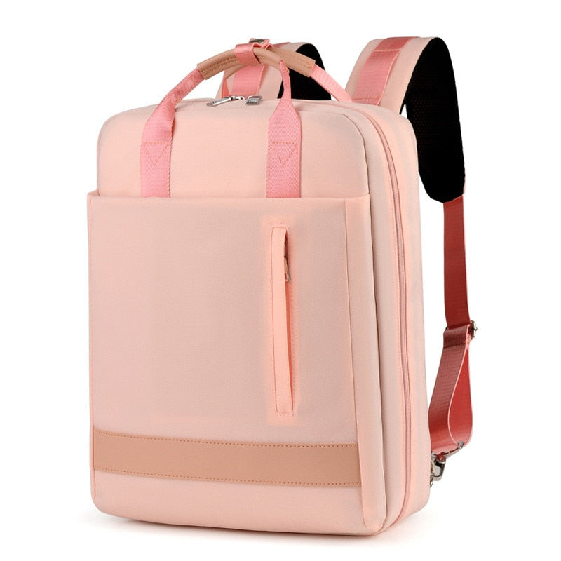 Unisex Anti-Theft Backpack with USB Charging Port and Hidden Zippers
