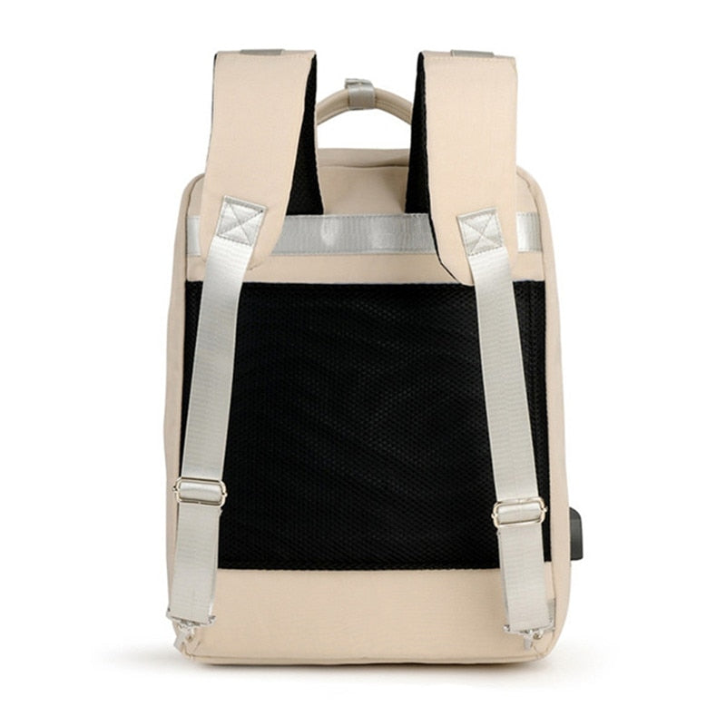 Unisex Anti-Theft Backpack with USB Charging Port and Hidden Zippers