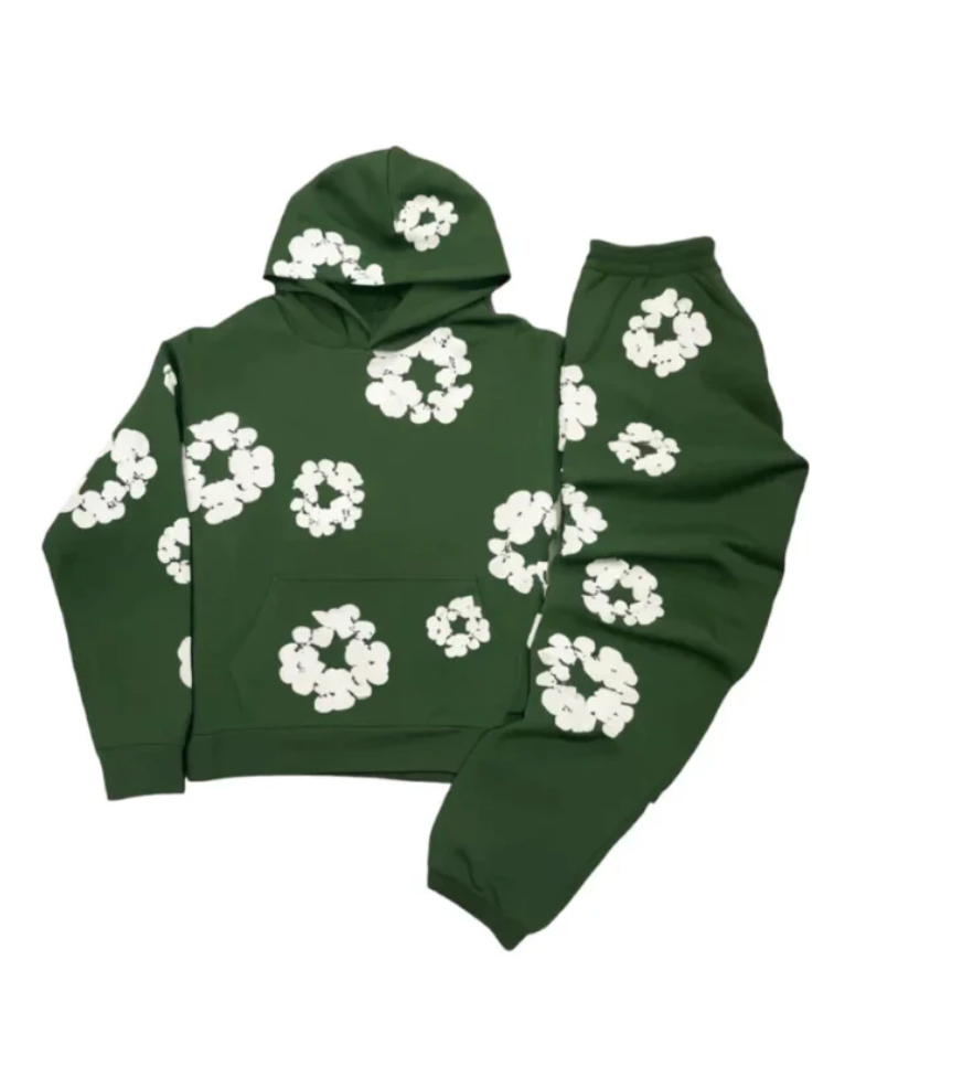 Unisex Autumn Floral Tracksuit with Iconic Prints