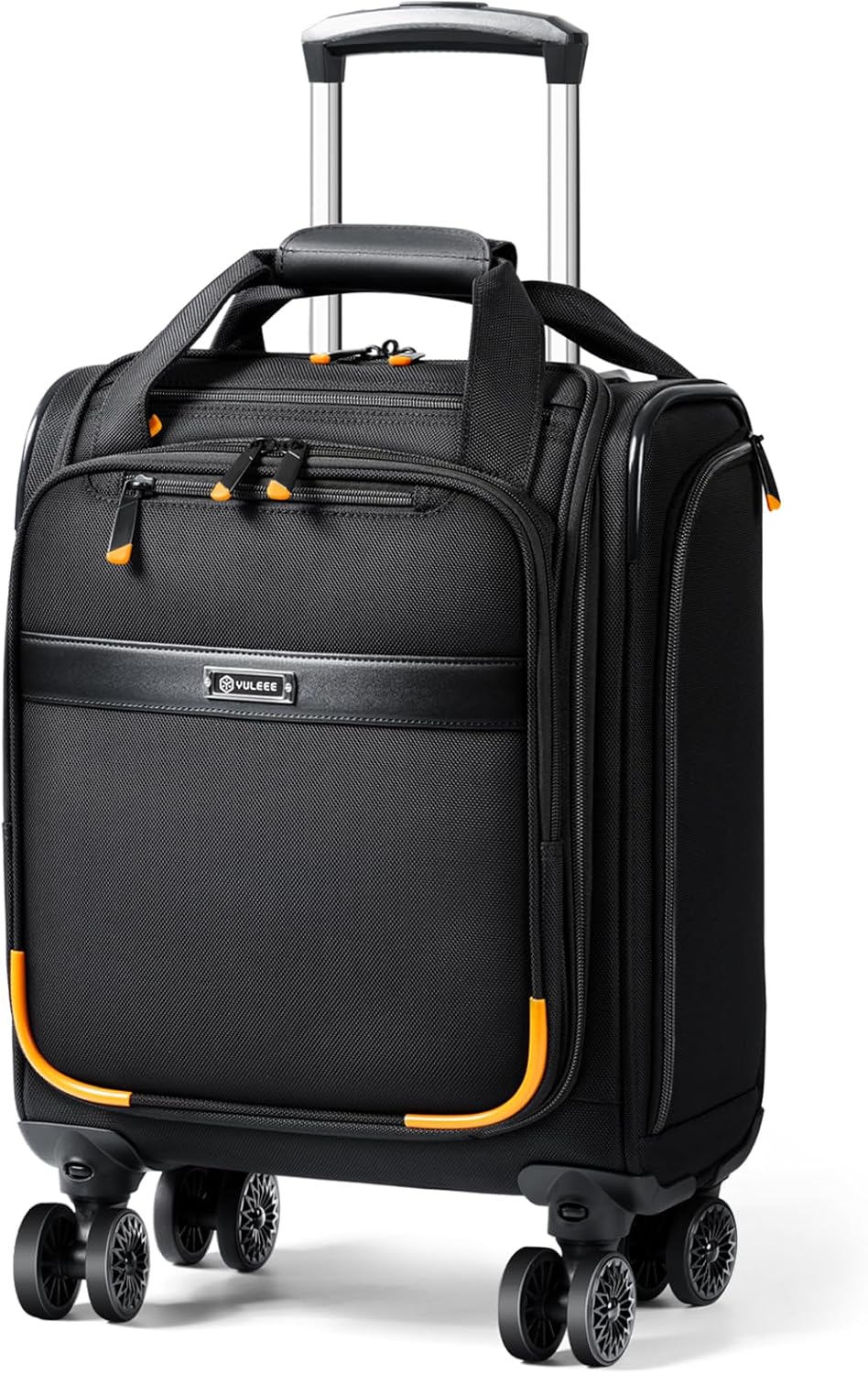 Unisex Carry-On Trolley with Spinner Wheels & Laptop Compartment – Compact Travel