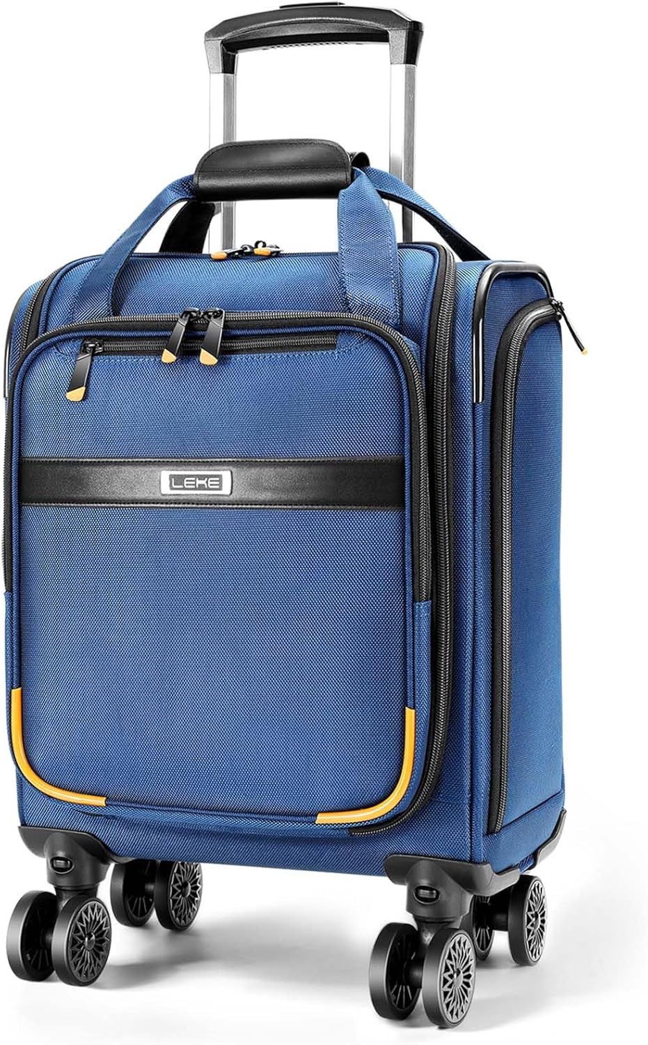Unisex Carry-On Trolley with Spinner Wheels & Laptop Compartment – Compact Travel