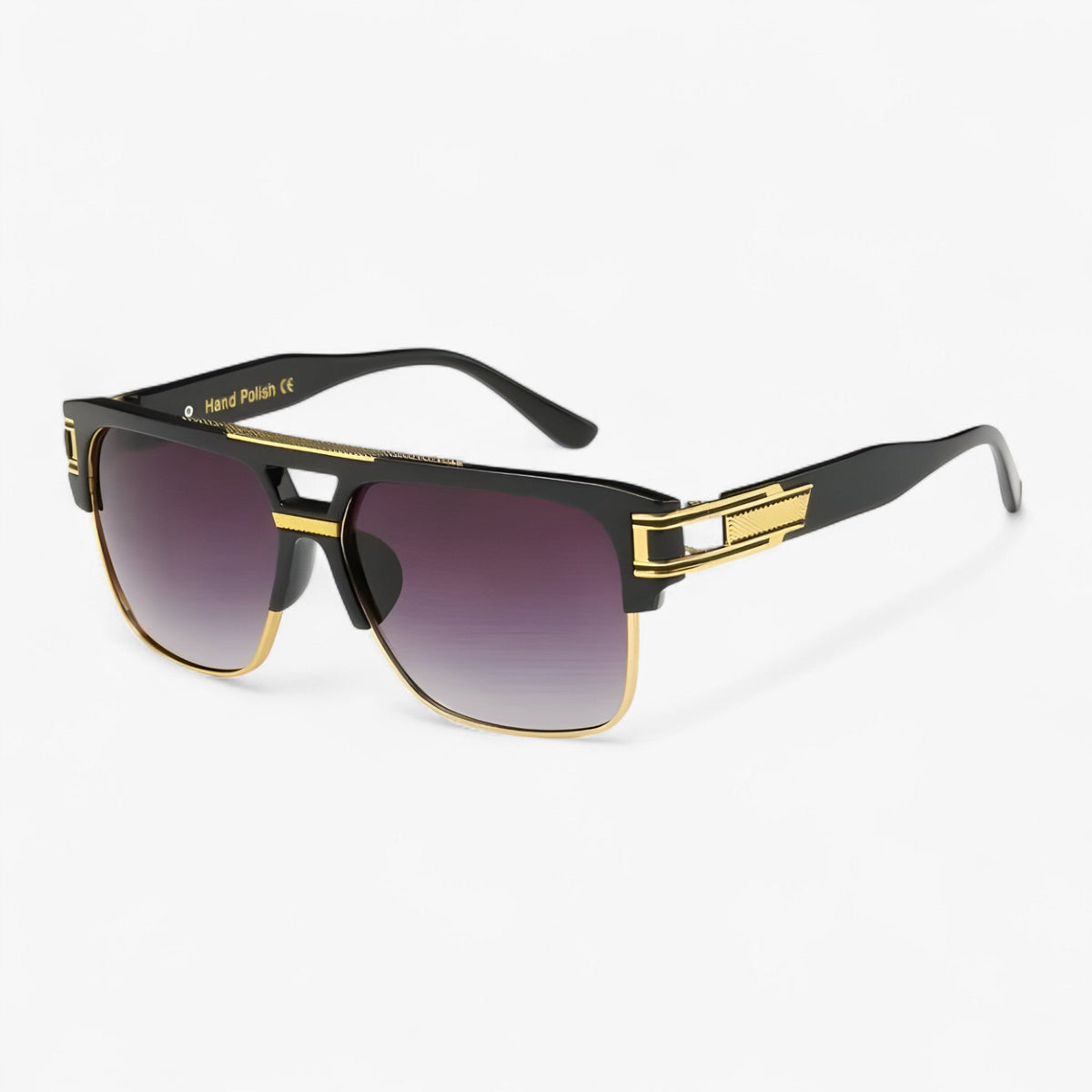Unisex Classic Square Mirrored Sunglasses with UV400 Protection