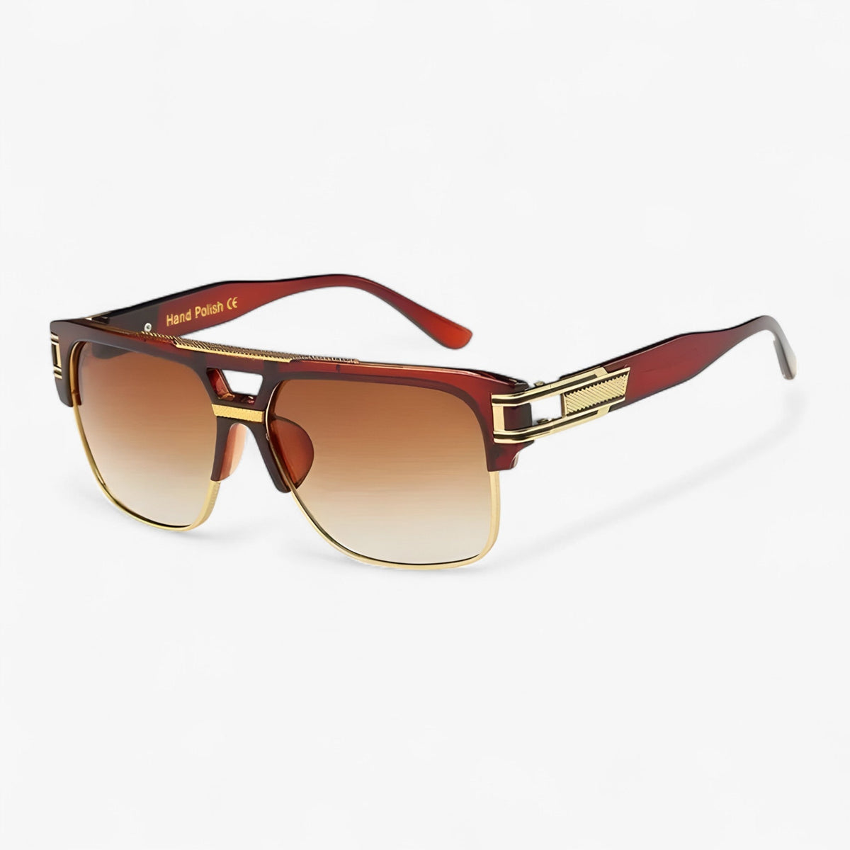 Unisex Classic Square Mirrored Sunglasses with UV400 Protection