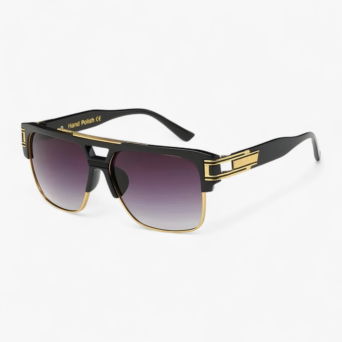 Unisex Classic Square Mirrored Sunglasses with UV400 Protection