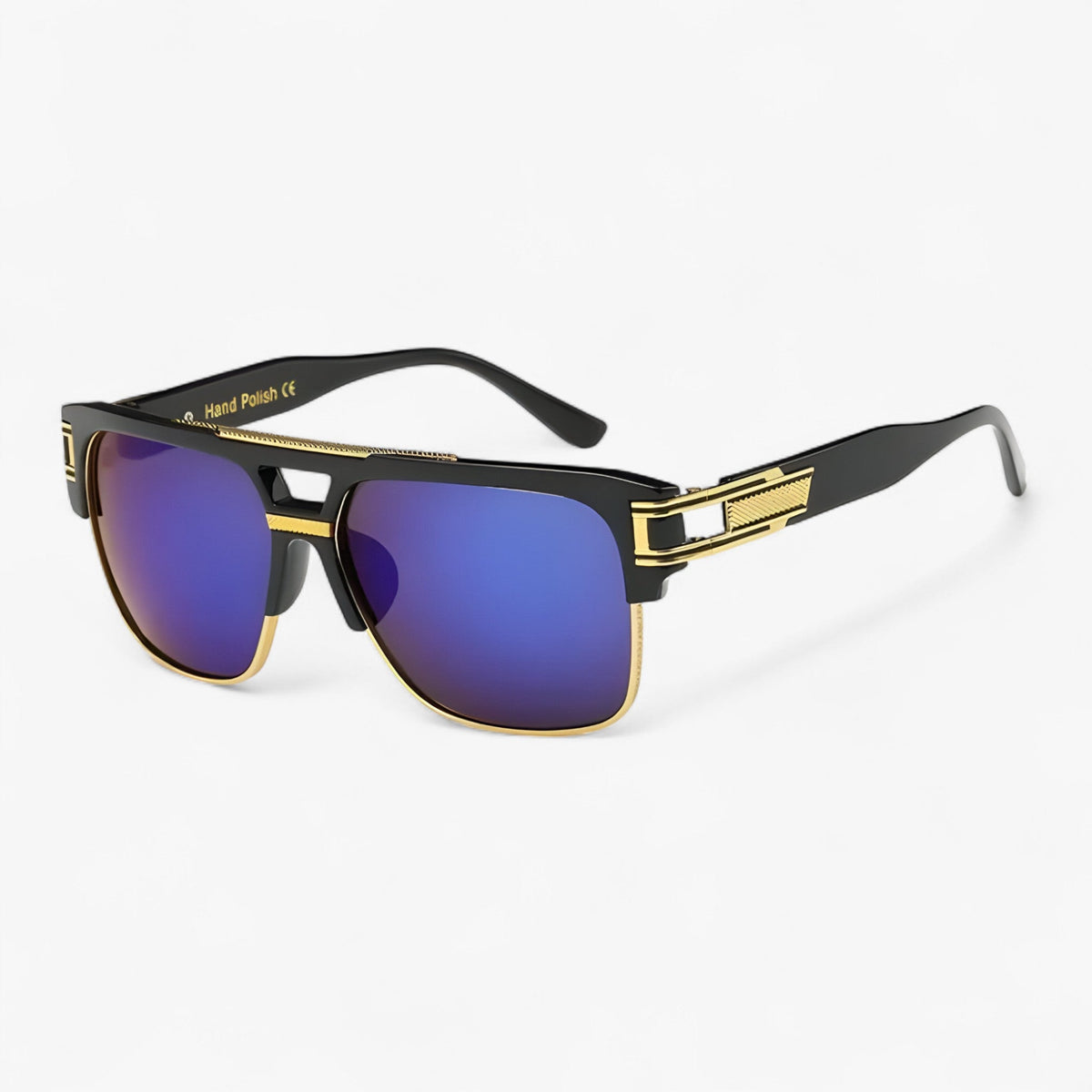 Unisex Classic Square Mirrored Sunglasses with UV400 Protection