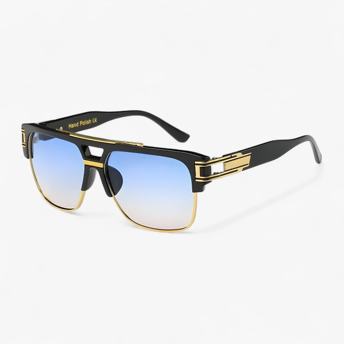 Unisex Classic Square Mirrored Sunglasses with UV400 Protection