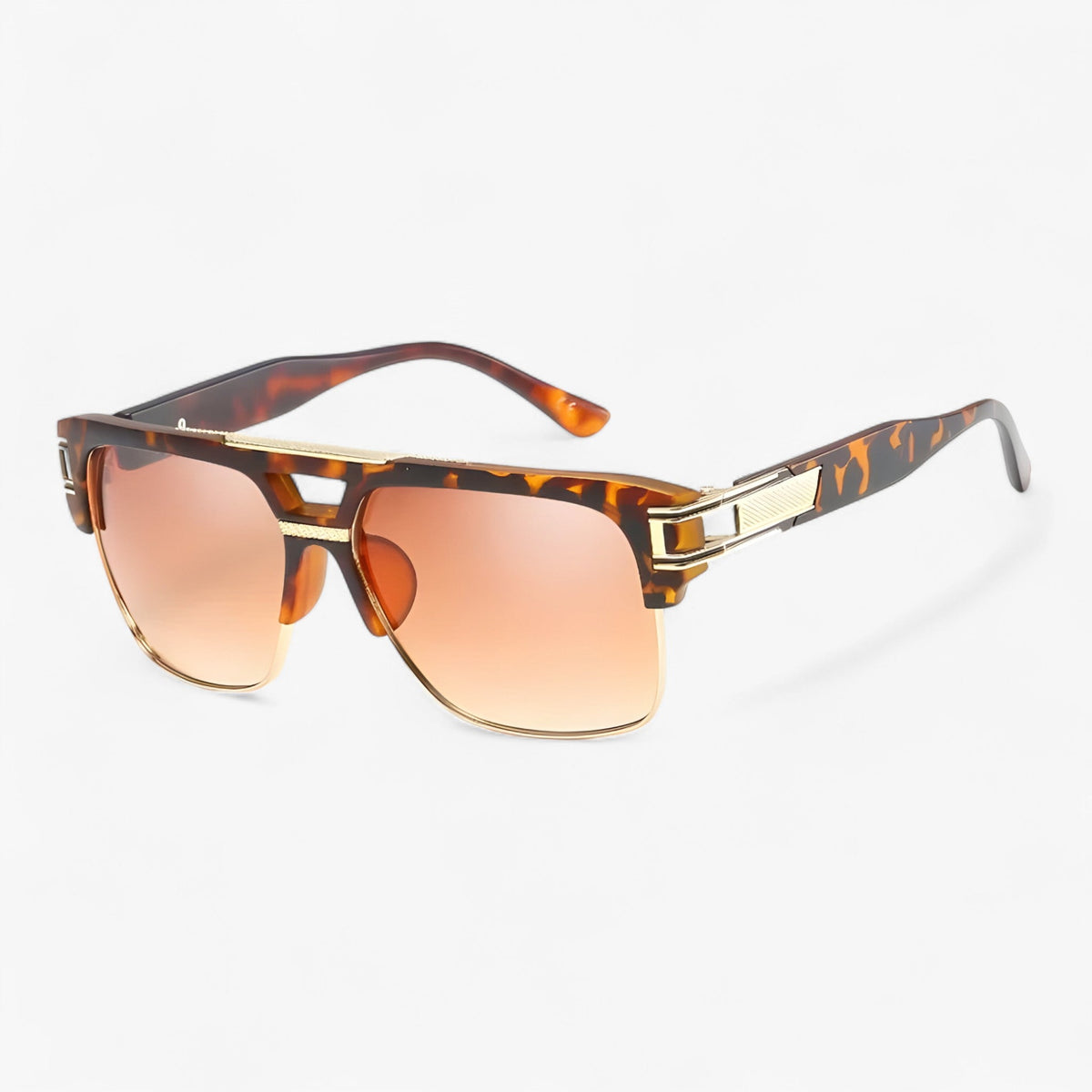 Unisex Classic Square Mirrored Sunglasses with UV400 Protection