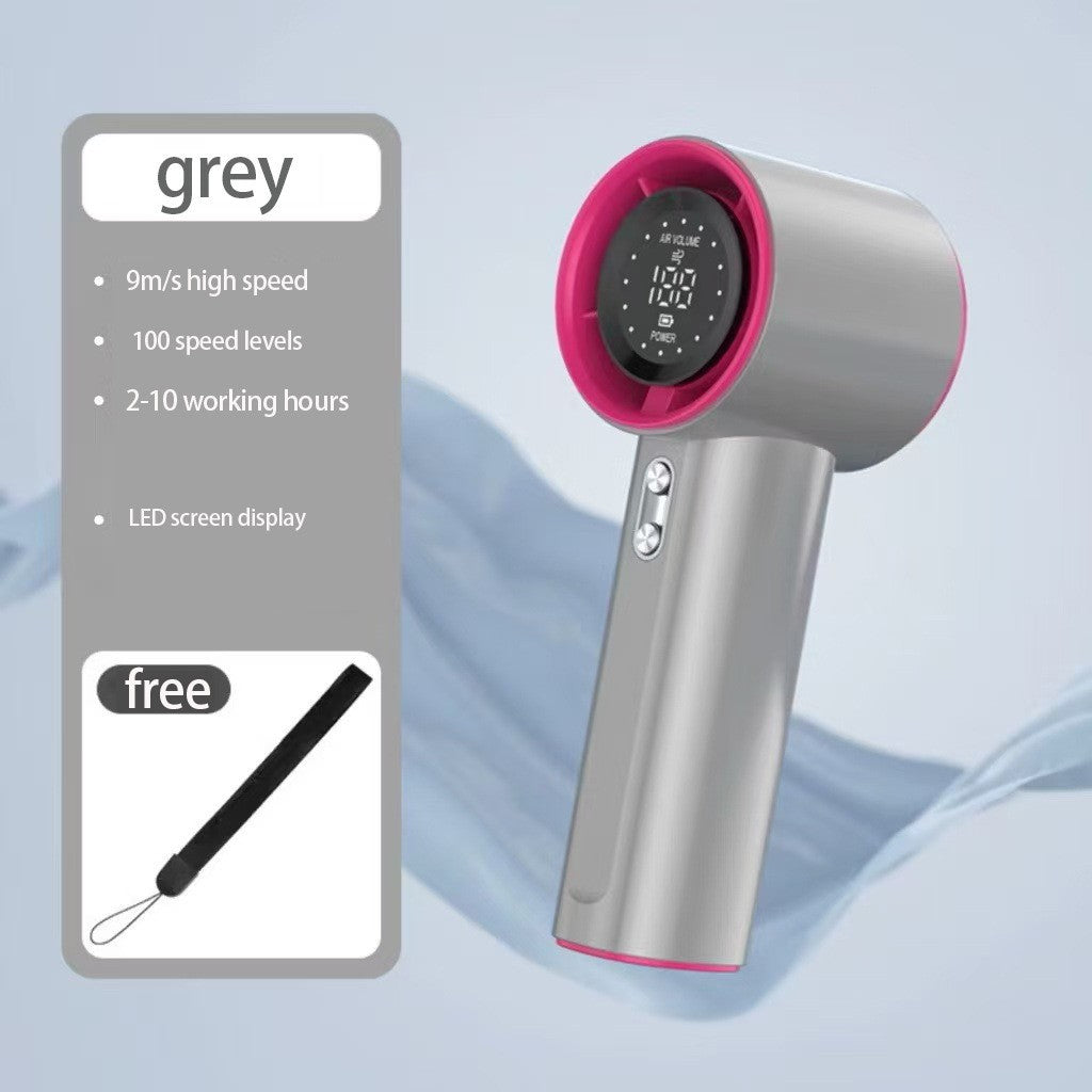 Unisex Compact Cordless High-Speed Hair Dryer with Digital Display, Adjustable Speed and Long-Lasting Battery