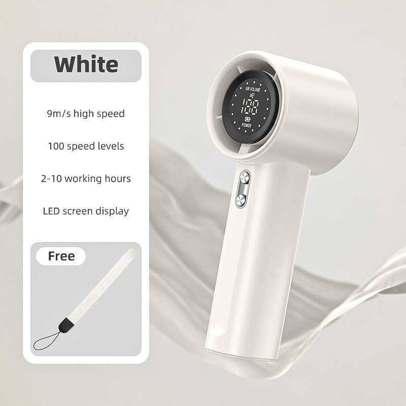 Unisex Compact Cordless High-Speed Hair Dryer with Digital Display, Adjustable Speed and Long-Lasting Battery
