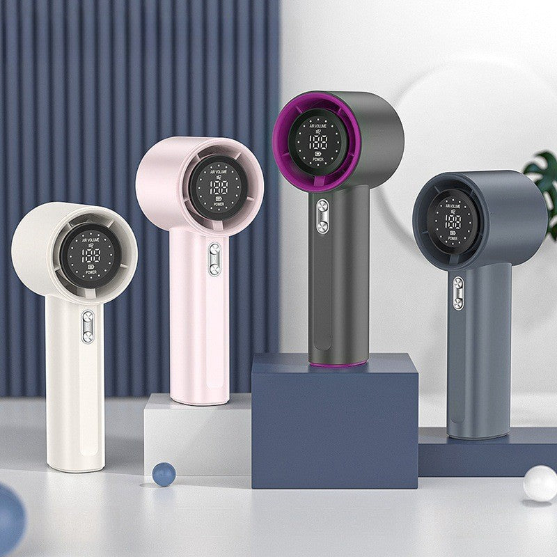Unisex Compact Cordless High-Speed Hair Dryer with Digital Display, Adjustable Speed and Long-Lasting Battery