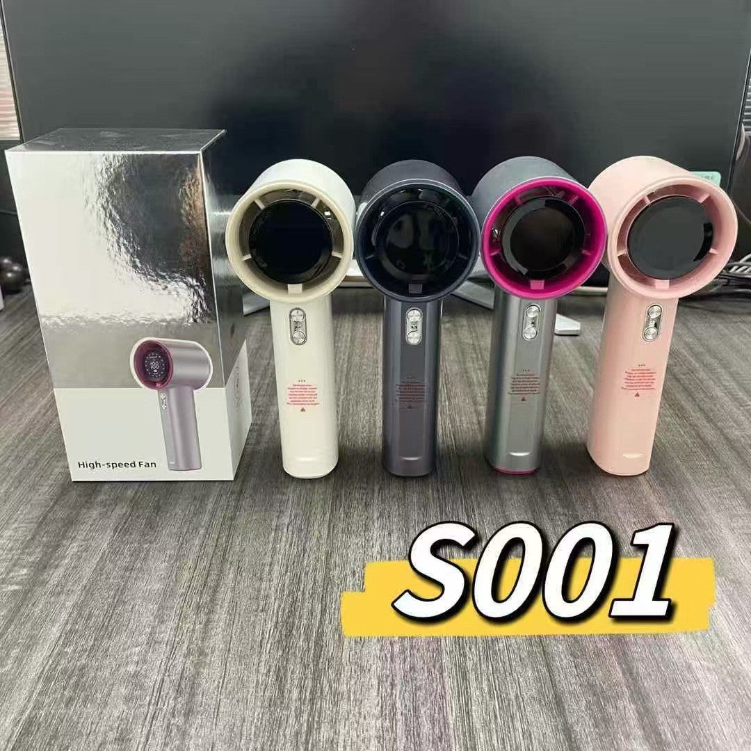 Unisex Compact Cordless High-Speed Hair Dryer with Digital Display, Adjustable Speed and Long-Lasting Battery