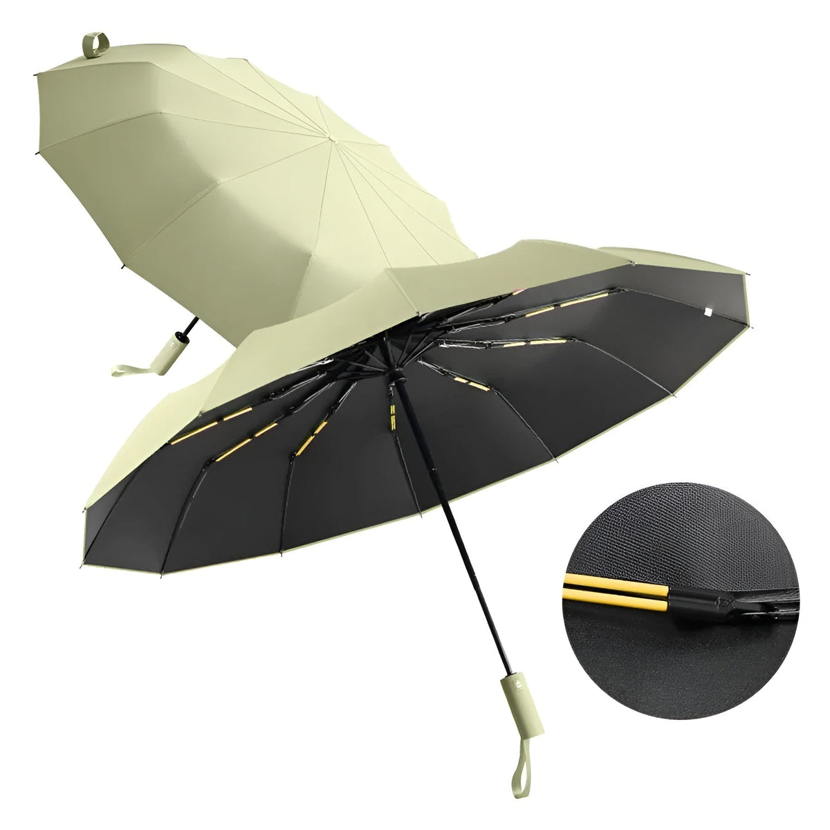 Unisex Compact Umbrella with UV Protection and Weather Resistance