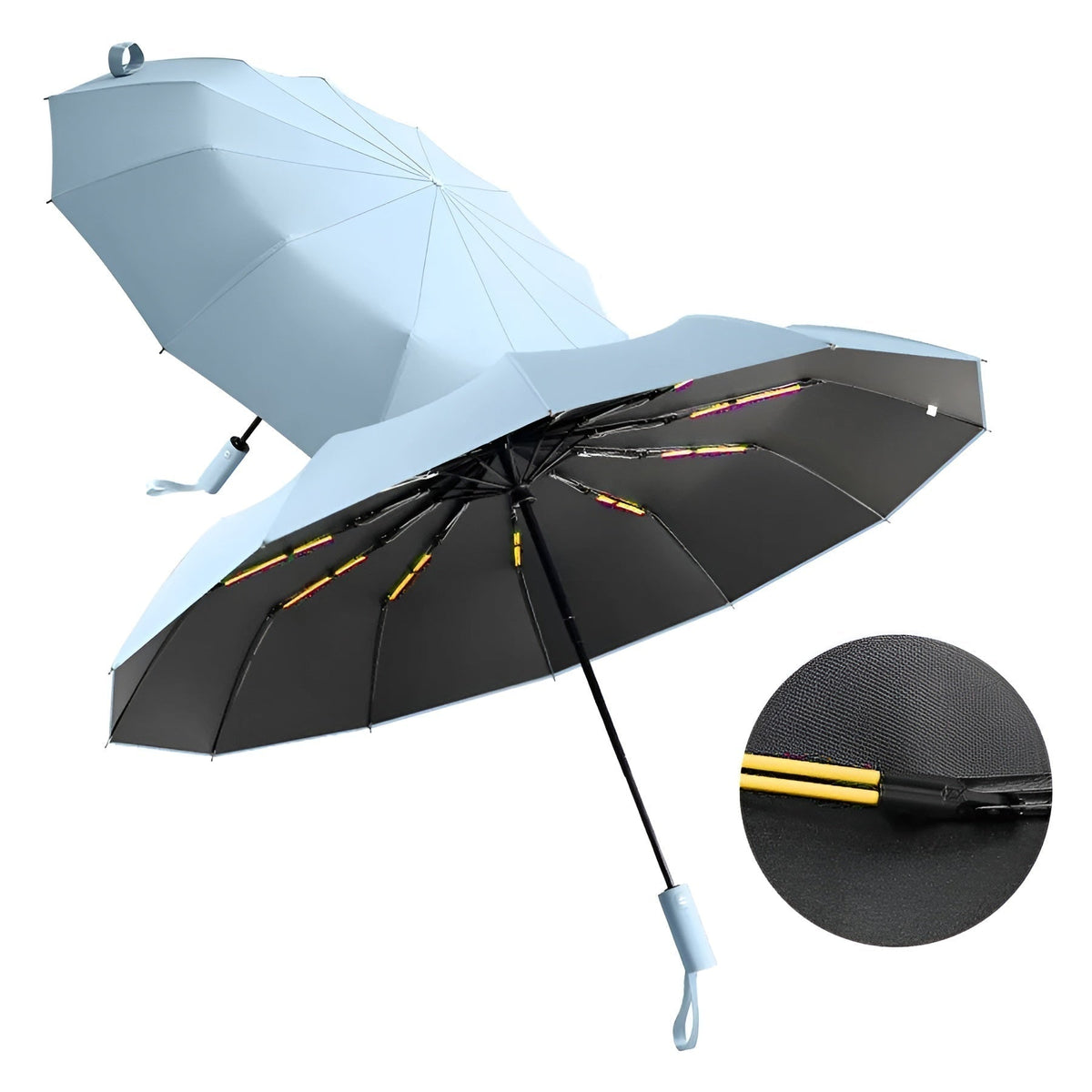 Unisex Compact Umbrella with UV Protection and Weather Resistance