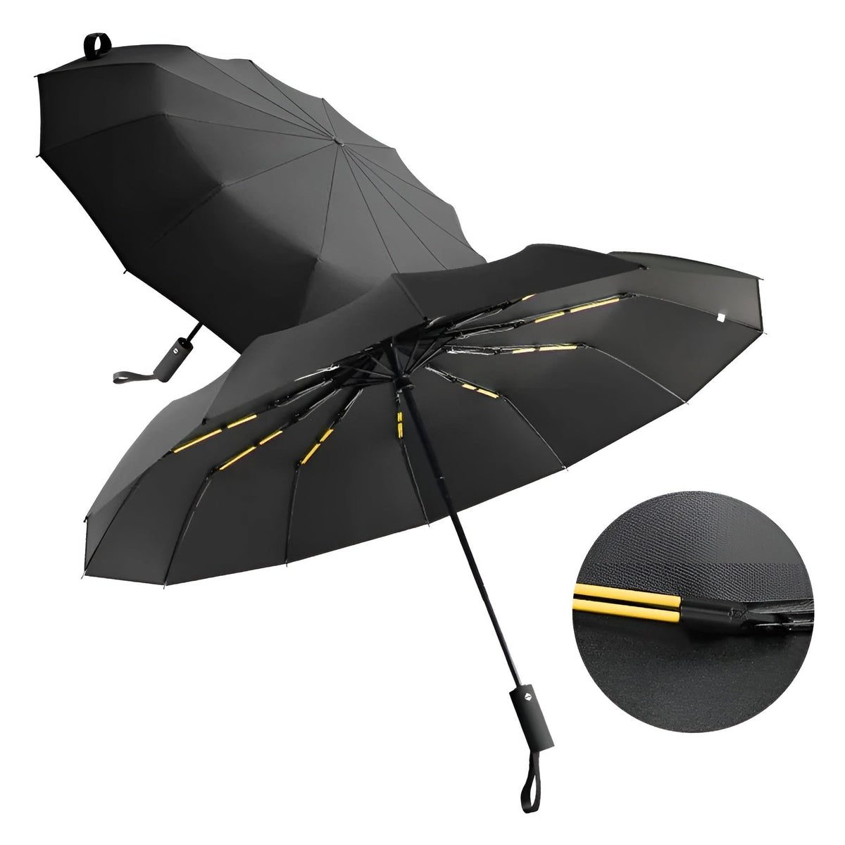 Unisex Compact Umbrella with UV Protection and Weather Resistance