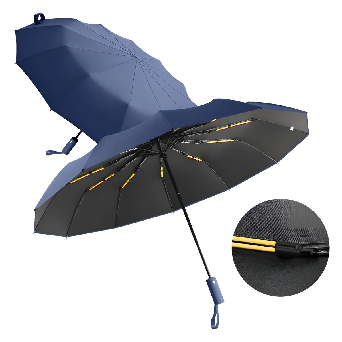 Unisex Compact Umbrella with UV Protection and Weather Resistance