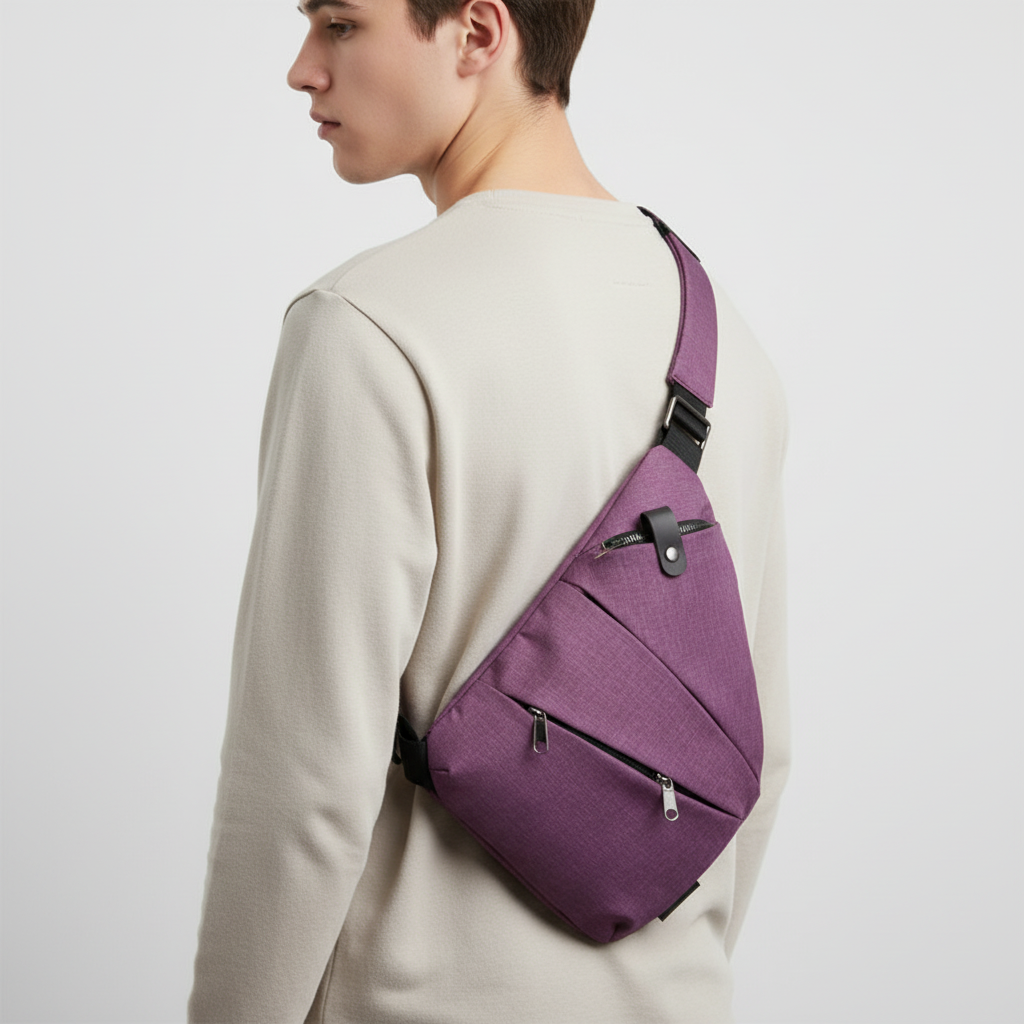 Unisex Ergonomic Shoulder Bag for Secure Travel