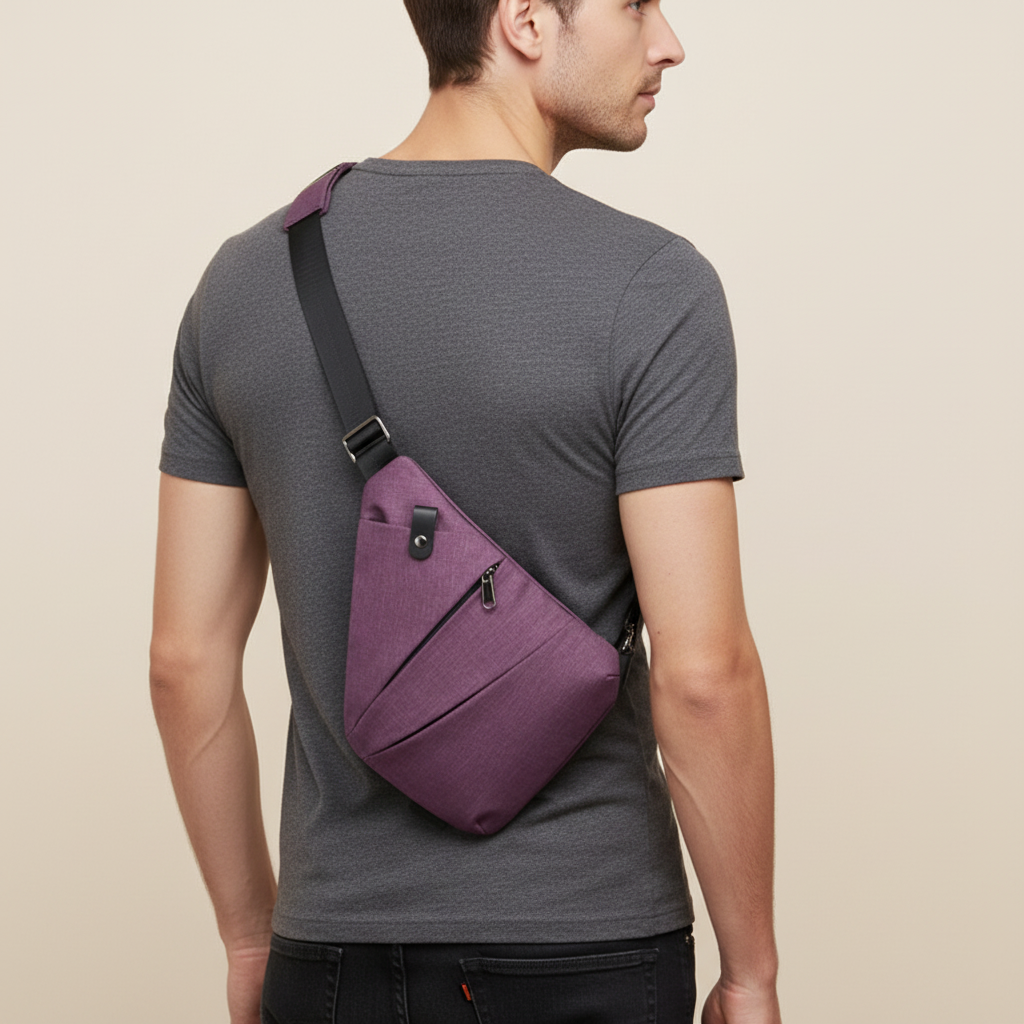 Unisex Ergonomic Shoulder Bag for Secure Travel