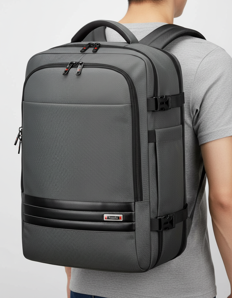 Unisex Expandable Travel Backpack – Smart Storage & Comfort