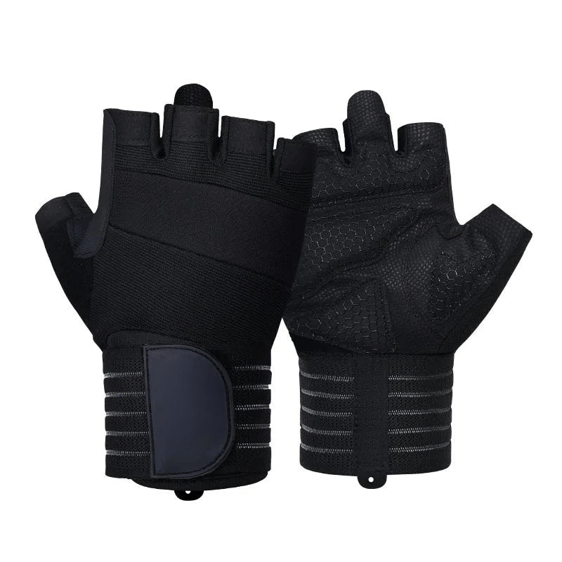 Unisex Fitness Gloves with Wrist Support for Weightlifting and Outdoor Training