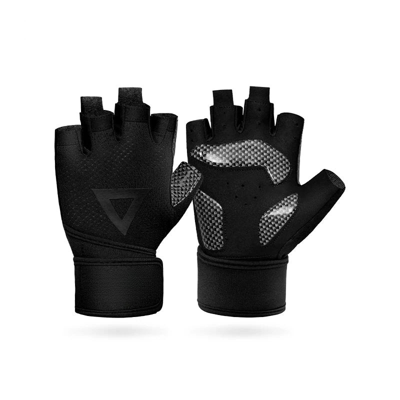 Unisex Fitness Gloves with Wrist Support for Weightlifting and Outdoor Training