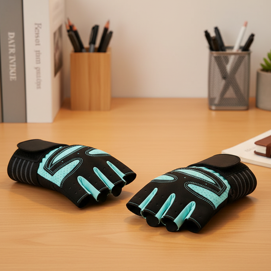 Unisex Fitness Gloves with Wrist Support for Weightlifting and Outdoor Training